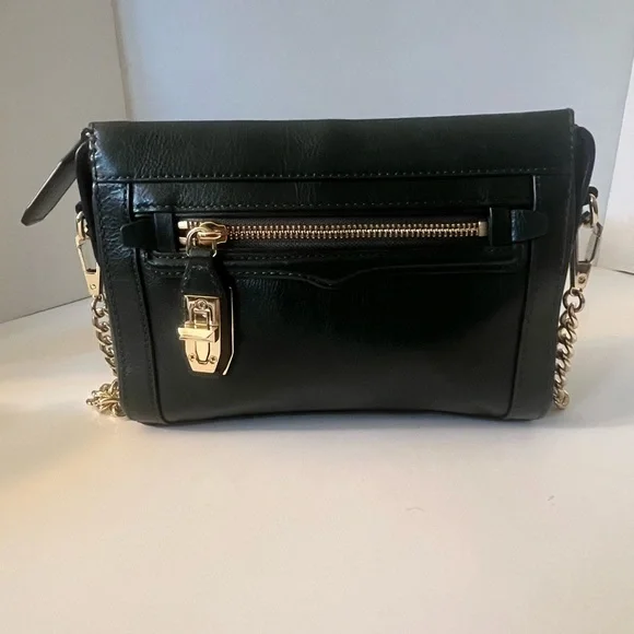 Authentic REBECCA MINKOFF Crosby Crossbody Bag Green Leather!!! - Picture 6 of 15